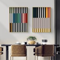 Wall art - Line art Colorful (2 sets)- Canvas Prints- Poster Prints