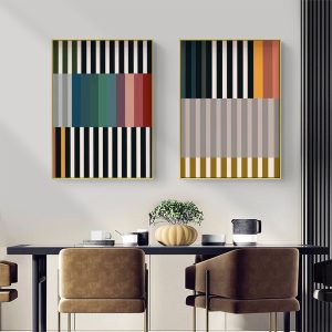 Wall art - Line art Colorful (2 sets)- Canvas Prints- Poster Prints