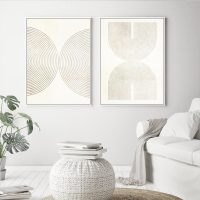 Wall art - Neutral Abstract (2 sets)- Canvas Prints- Poster Prints