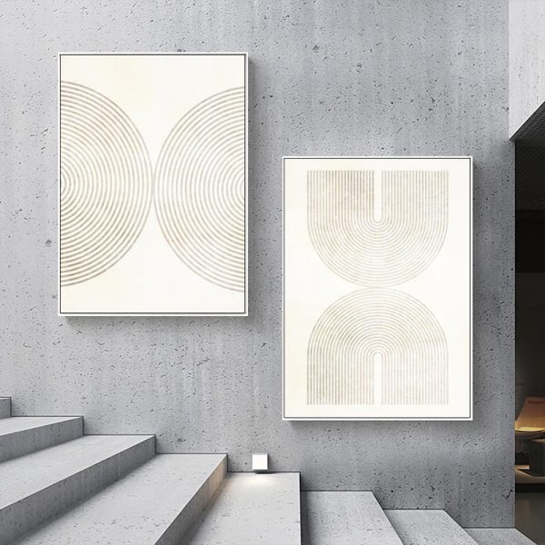 Wall art - Neutral Abstract (2 sets)- Canvas Prints- Poster Prints - Image 3