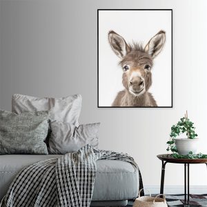 Wall Art - Donkey Baby - Canvas Prints-Poster Prints