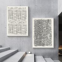 Wall art - Beige Creme Neutral Modern Art (2 sets)- Canvas Prints- Poster Prints - Image 2