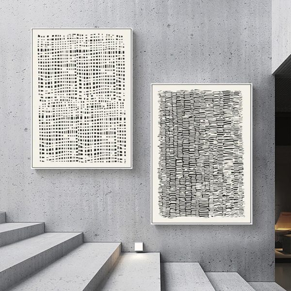 Wall art - Beige Creme Neutral Modern Art (2 sets)- Canvas Prints- Poster Prints - Image 2