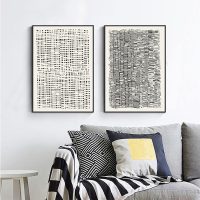 Wall art - Beige Creme Neutral Modern Art (2 sets)- Canvas Prints- Poster Prints - Image 3