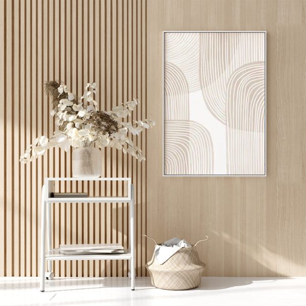 Wall Art - Beige Geometric - Canvas Prints-Poster Prints - Image 3
