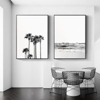 Wall art - Black and White Coastal (2 sets)- Canvas Prints- Poster Prints