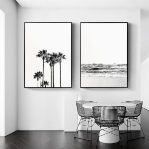 Wall art - Black and White Coastal (2 sets)- Canvas Prints- Poster Prints