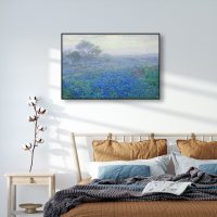 Wall Art - Cloudy Day Bluebonnets 1900s - Canvas Prints-Poster Prints