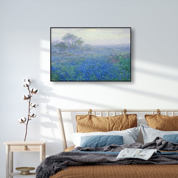 Wall Art - Cloudy Day Bluebonnets 1900s - Canvas Prints-Poster Prints