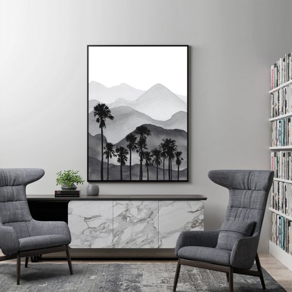 Wall Art - Neutral Mountain - Canvas Prints-Poster Prints