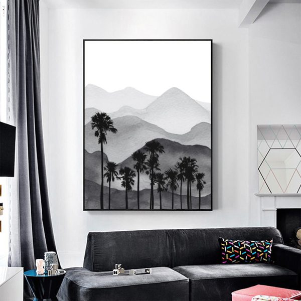 Wall Art - Neutral Mountain - Canvas Prints-Poster Prints - Image 3