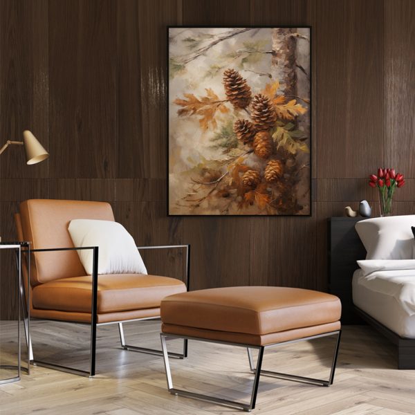 Wall Art - Pinecone Autumn - Canvas Prints-Poster Prints - Image 3