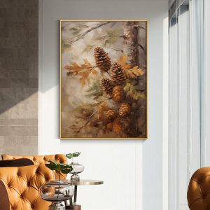 Wall Art - Pinecone Autumn - Canvas Prints-Poster Prints