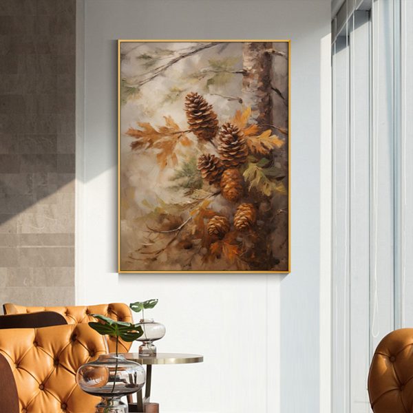 Wall Art - Pinecone Autumn - Canvas Prints-Poster Prints