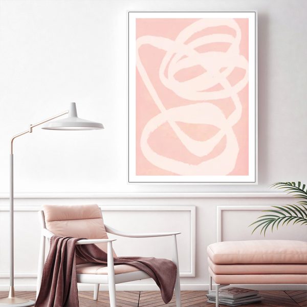 Wall Art - Pink Abstract - Canvas Prints-Poster Prints