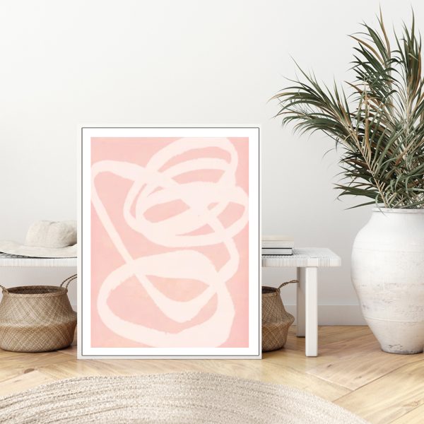 Wall Art - Pink Abstract - Canvas Prints-Poster Prints - Image 3