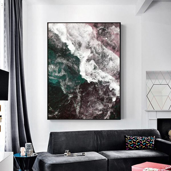 Wall Art - Pink Ocean - Canvas Prints-Poster Prints