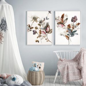 Wall art - Playing Flower (2 sets)- Canvas Prints- Poster Prints