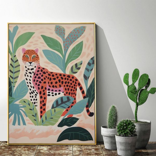 Wall Art - Tropical Leopard - Canvas Prints-Poster Prints - Image 3