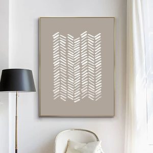 Wall Art - White Grey Abstract - Canvas Prints-Poster Prints