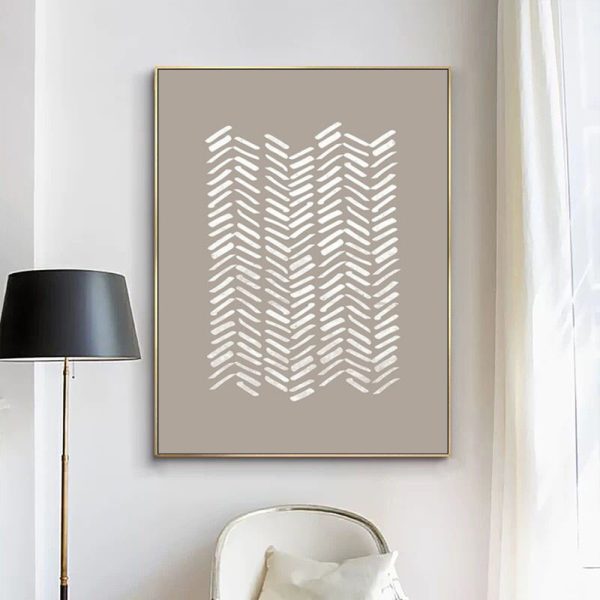 Wall Art - White Grey Abstract - Canvas Prints-Poster Prints