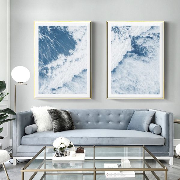 Wall art - ocean wave (2 sets)- Canvas Prints- Poster Prints - Image 3