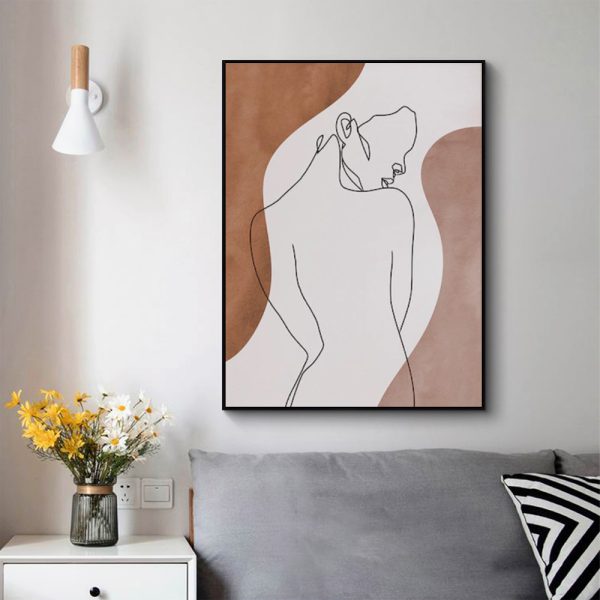Wall Art - Abstract Body Line - Canvas Prints-Poster Prints - Image 2