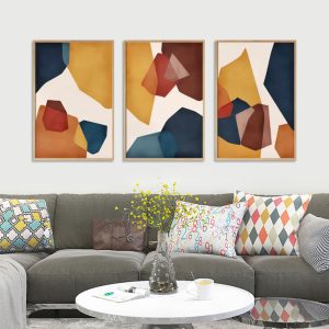 Wall Art - Abstract Stone (3 Sets) - Poster Prints -Canvas Prints
