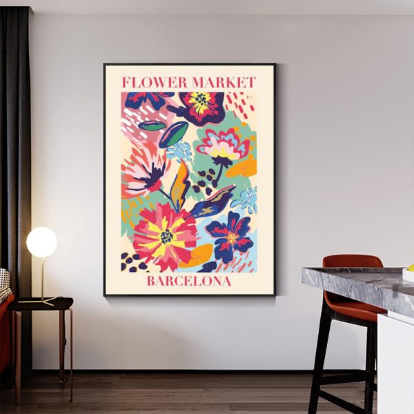 Wall Art - Flower Market Barcelona - Canvas Prints-Poster Prints - Image 2