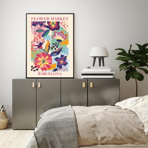 Wall Art - Flower Market Barcelona - Canvas Prints-Poster Prints