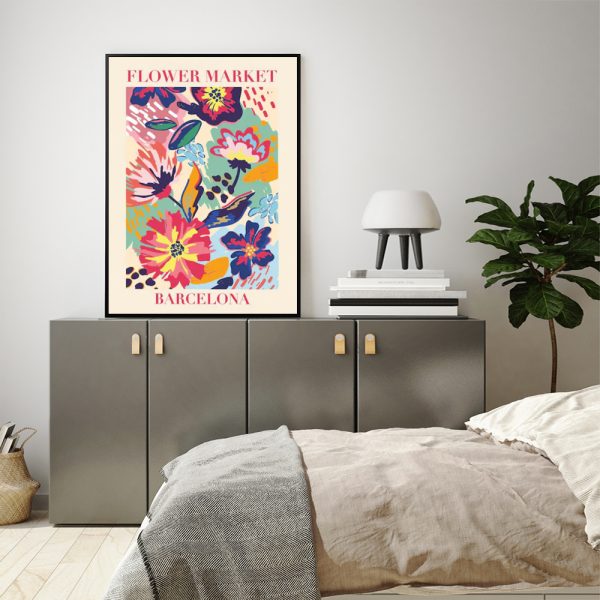 Wall Art - Flower Market Barcelona - Canvas Prints-Poster Prints