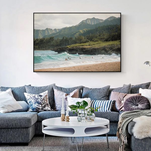 Wall Art - Hawaii Beach Scenery - Canvas Prints-Poster Prints - Image 3