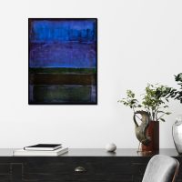 Wall Art - Abstract Blue By Mark Rothko - Canvas Prints-Poster Prints