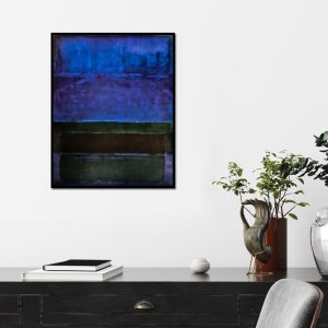 Wall Art - Abstract Blue By Mark Rothko - Canvas Prints-Poster Prints