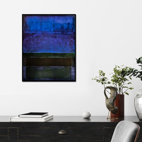 Wall Art - Abstract Blue By Mark Rothko - Canvas Prints-Poster Prints