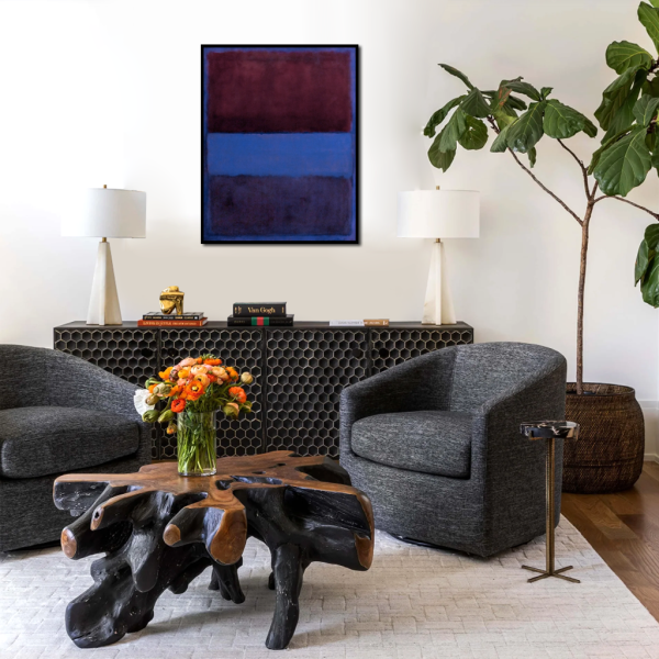 Wall Art - Rust And Blue By Mark Rothko - Canvas Prints-Poster Prints