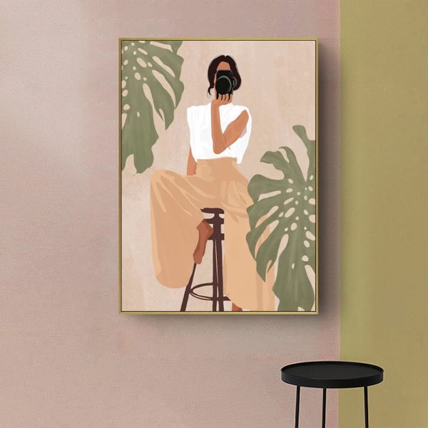 Wall Art - Mid Century Figure - Canvas Prints-Poster Prints - Image 2