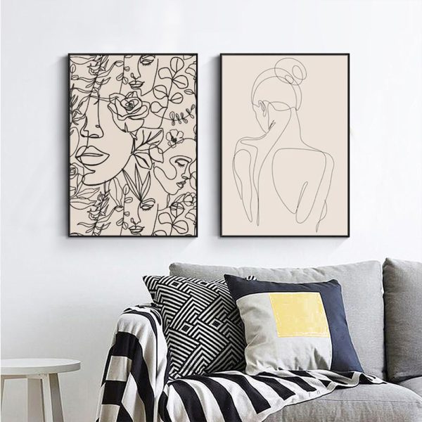 Wall art - Abstract Boho (2 sets)- Canvas Prints- Poster Prints