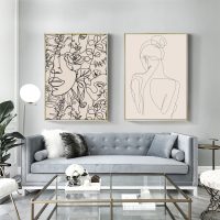Wall art - Abstract Boho (2 sets)- Canvas Prints- Poster Prints - Image 3