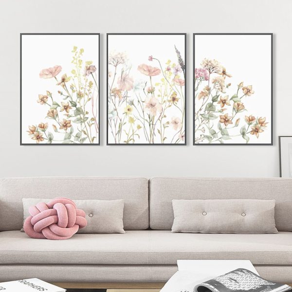 Wall Art - Wildflower (3 sets) - Canvas Prints-Poster Prints
