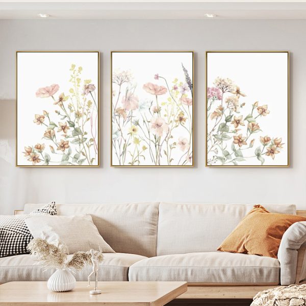 Wall Art - Wildflower (3 sets) - Canvas Prints-Poster Prints - Image 2