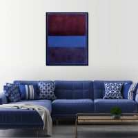 Wall Art - Rust And Blue By Mark Rothko - Canvas Prints-Poster Prints - Image 2