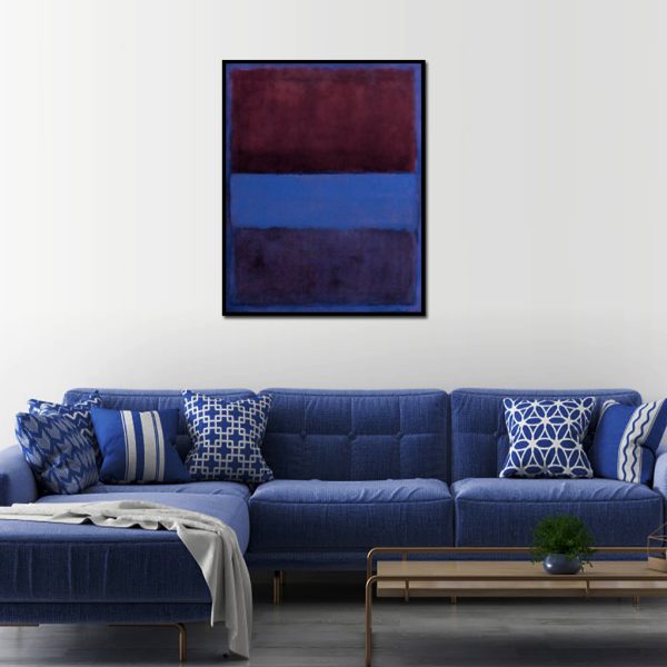 Wall Art - Rust And Blue By Mark Rothko - Canvas Prints-Poster Prints - Image 2