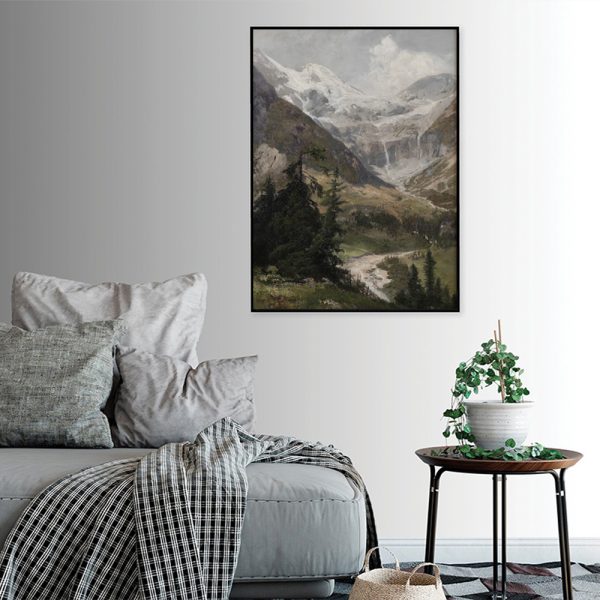 Wall Art - Snow Mountain - Canvas Prints-Poster Prints - Image 2