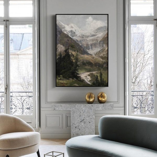 Wall Art - Snow Mountain - Canvas Prints-Poster Prints