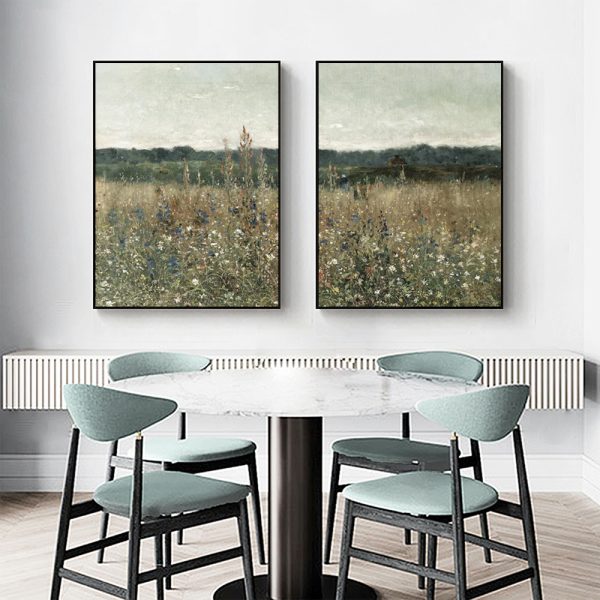 Wall art - Wildflower Field (2 sets)- Canvas Prints- Poster Prints - Image 3
