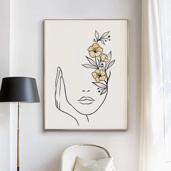 Wall Art - Woman's Face - Canvas Prints-Poster Prints - Image 2