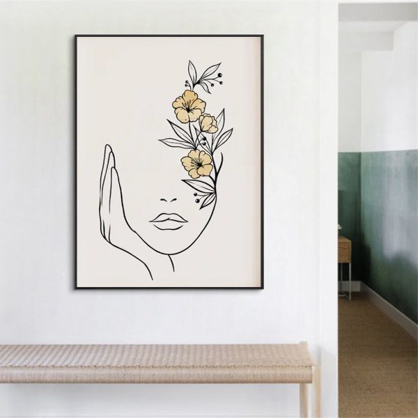 Wall Art - Woman's Face - Canvas Prints-Poster Prints - Image 3