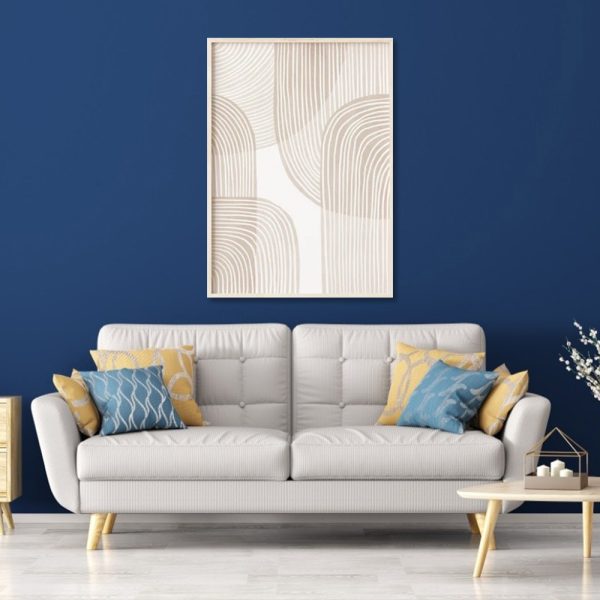 Wall Art - Beige Geometric - Canvas Prints-Poster Prints - Image 2