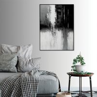 Wall Art - Black and White Painting Style- Canvas Prints-Poster Prints